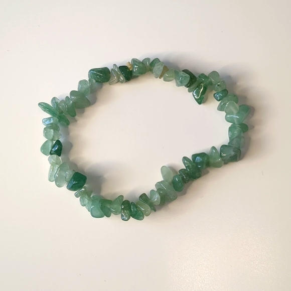 Handmade Jewelry - Green Quartz Flexible stretch bracelet